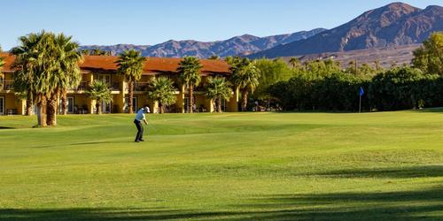 The Furnace Creek Golf Course at Death Valley